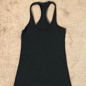 Black Lululemon racerback tank, size 8